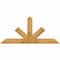 Ekena Millwork Saratoga Rough Sawn Timber Gable Bracket, Western Red Cedar, 72"W x 33"H x 6"D x 6"F, 11/12 Pitch GBW072X33X0606SAR00RWR - alternate 1